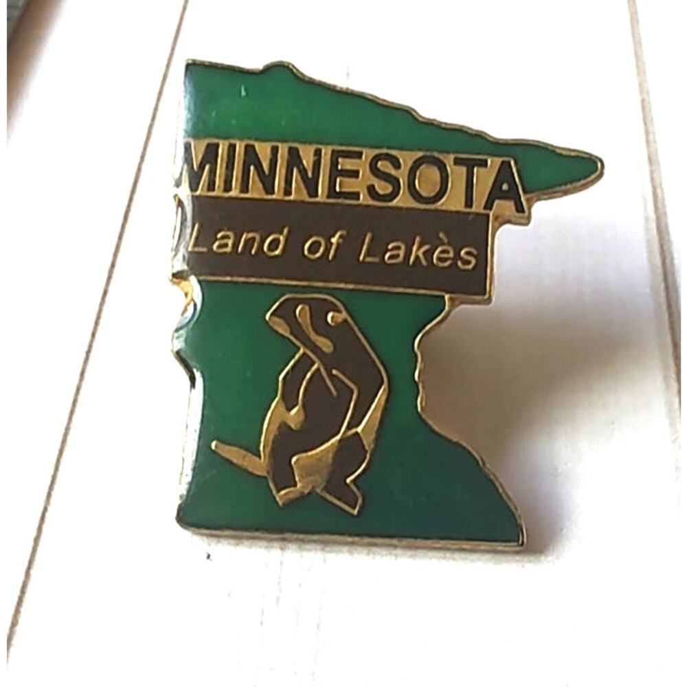 Minnesota Land of Lakes State Pin for a Hat, Lapel, Lanyard, Jacket or Backpack